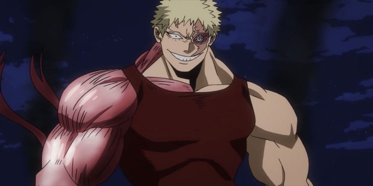 muscular smiling from my hero academia