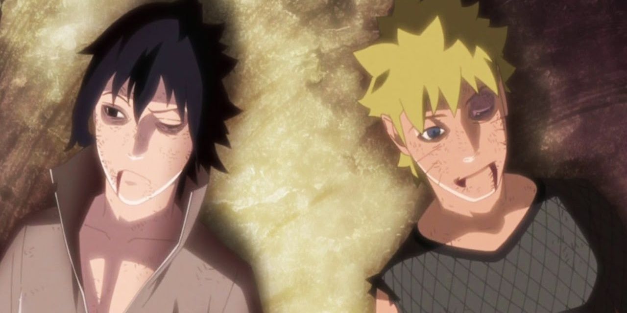 Naruto and Sasuke After Final Fight