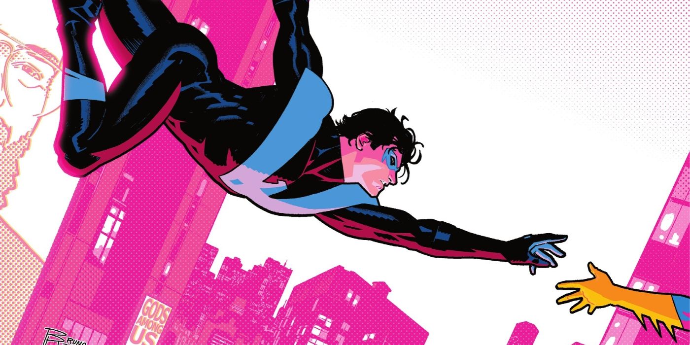 Nightwing Issue 79 Cover, Nightwing Reaches For Batgirl's Hand