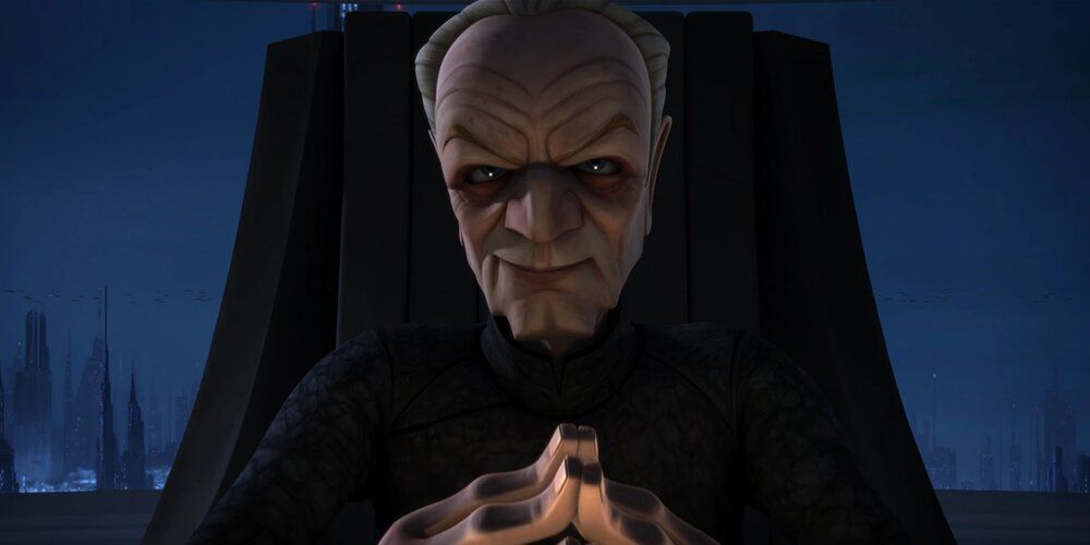 Chancellor Palpatine, secretly Darth Sidious in Star Wars: The Clone Wars