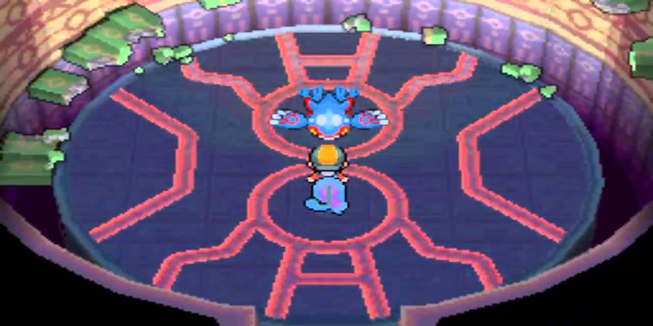 A Player Encountering The Legendary Kyogre