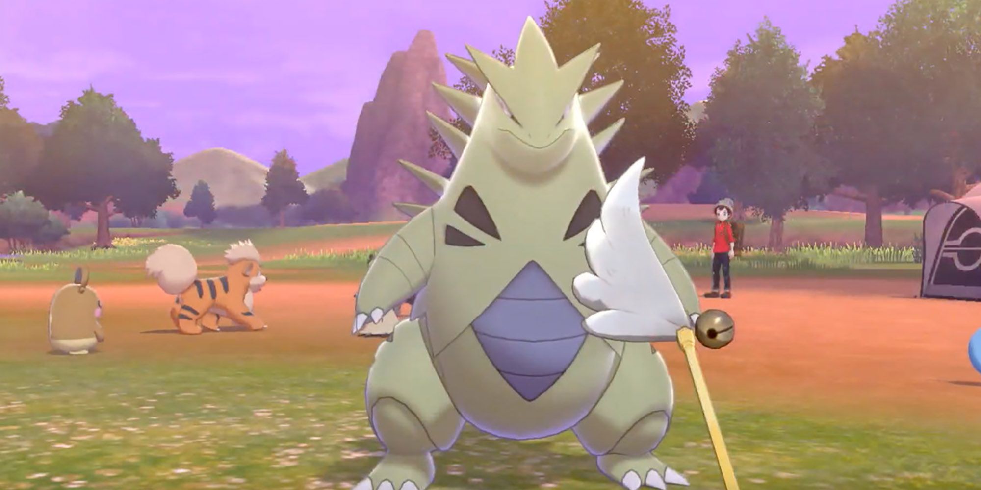 Tyranitar having fun in Pokémon Shield/Sword