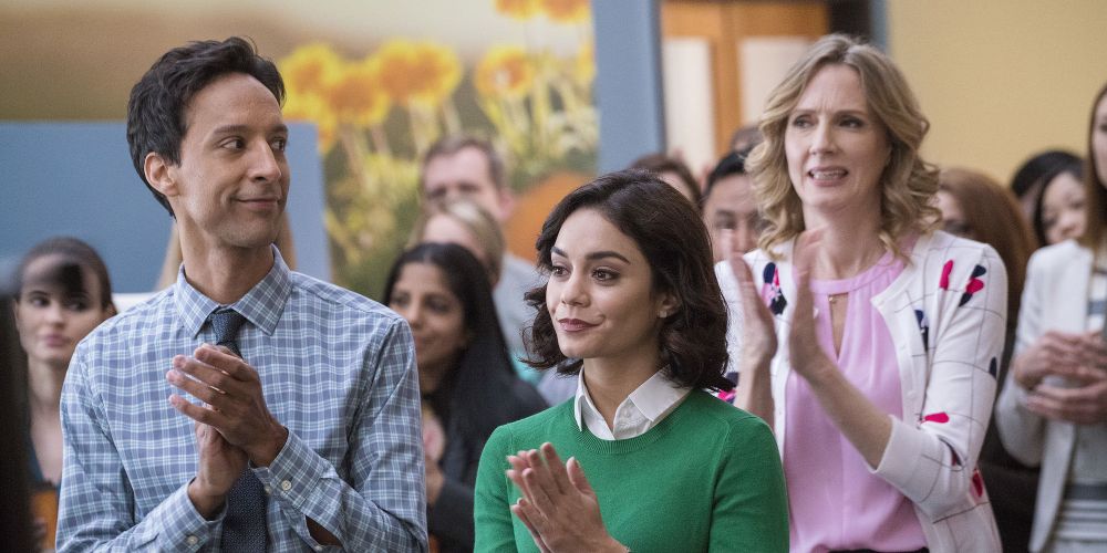 Emily, Teddy and Jackie in Powerless show DC