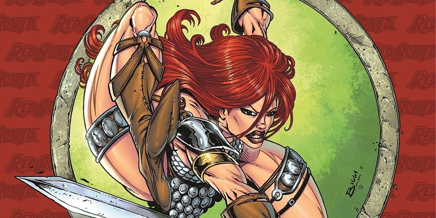 A homage to the Amazing Spider-Man #300 cover by Todd McFarlane with Red Sonja.