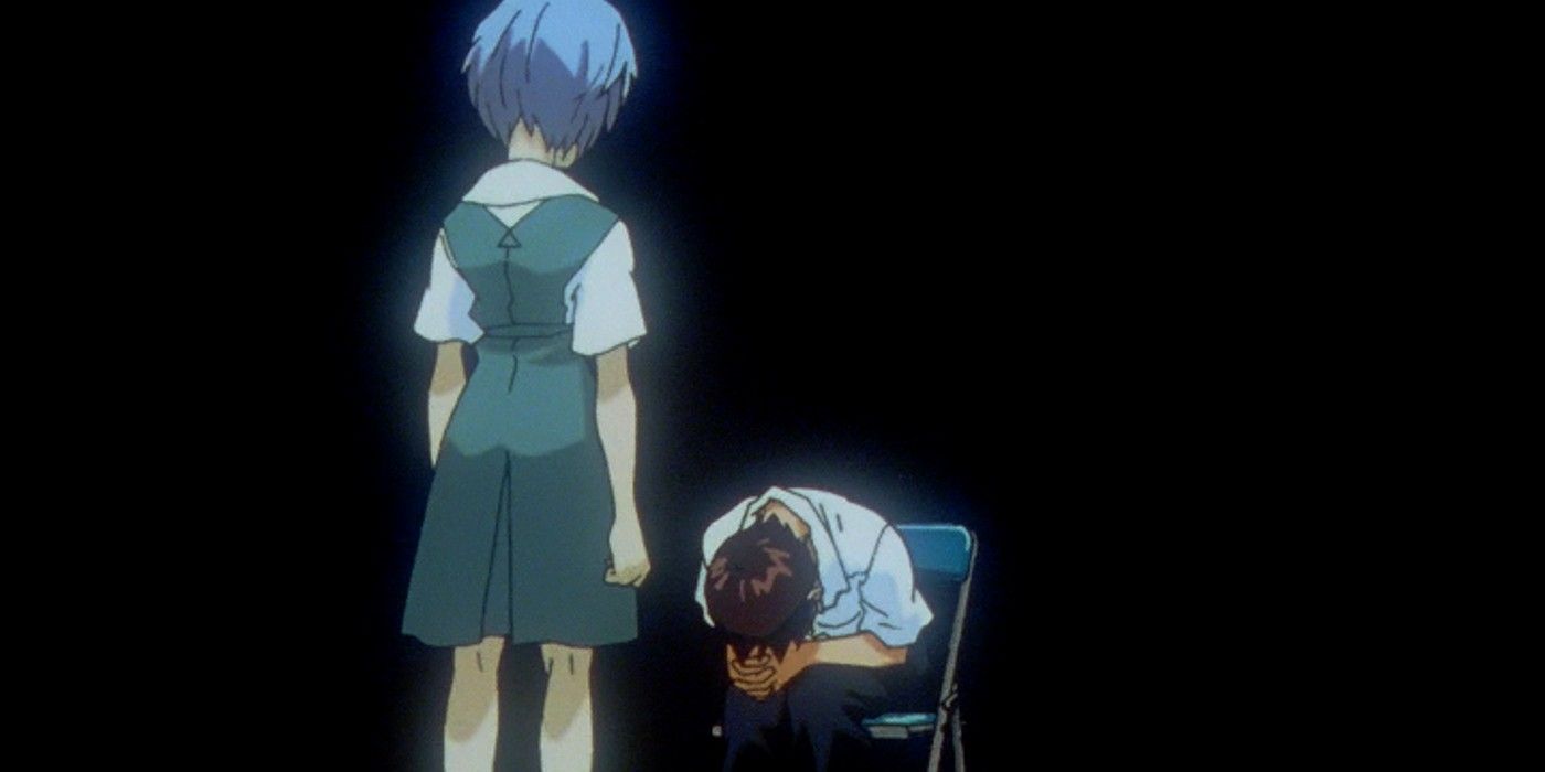 Rei Confronts Shinji In Neon Genesis Evangelion