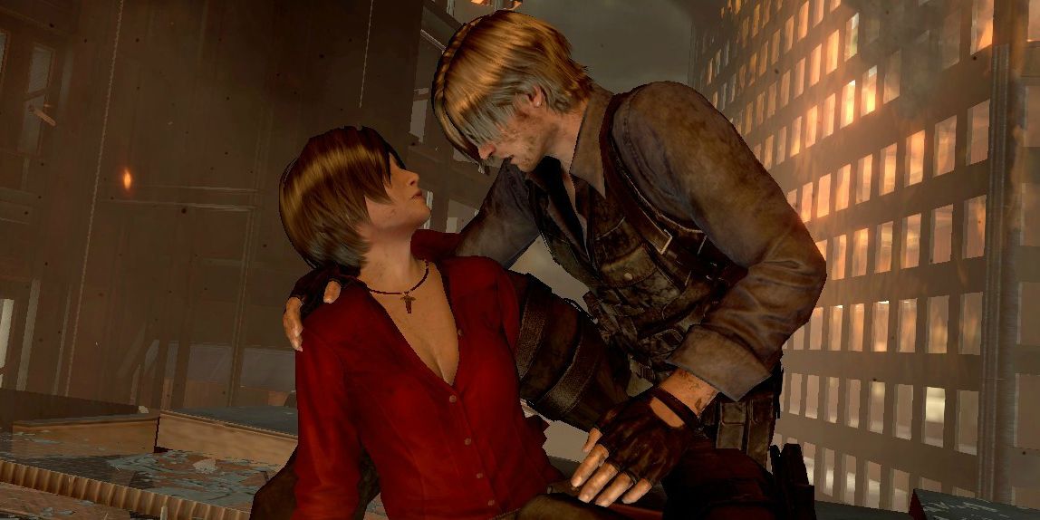 Games Resident Evil 2 Remake Ada Wong Leon Kennedy Embrace