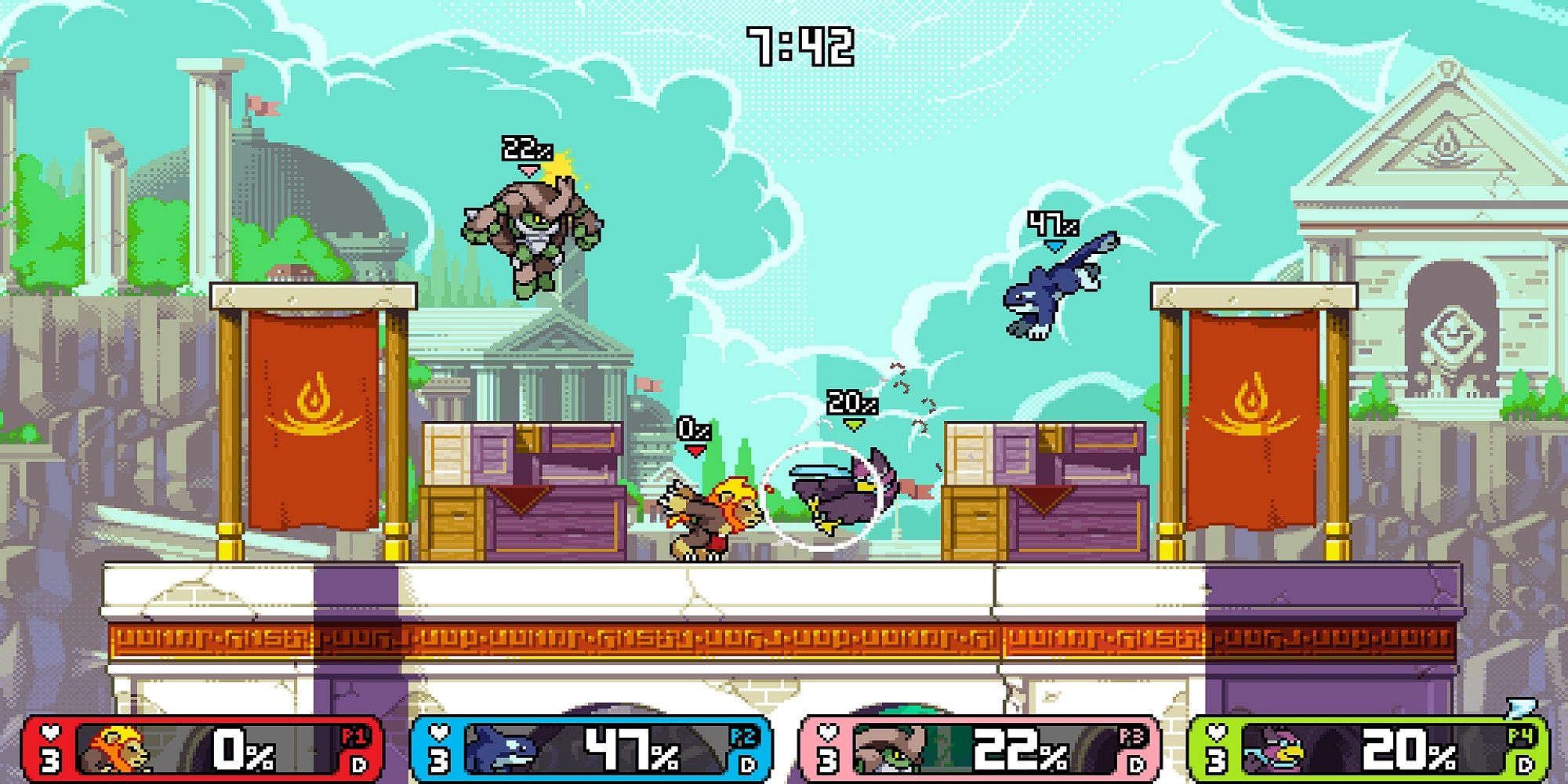 Rivals of Aether 4 player gameplay