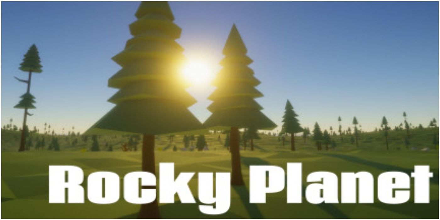 Blocky Trees In Rocky Planet