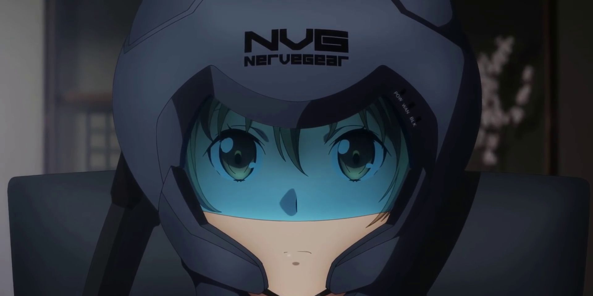 Asuna wearing a NerveGear