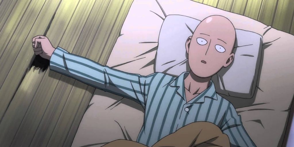 One-Punch Man Saitama lying In bed