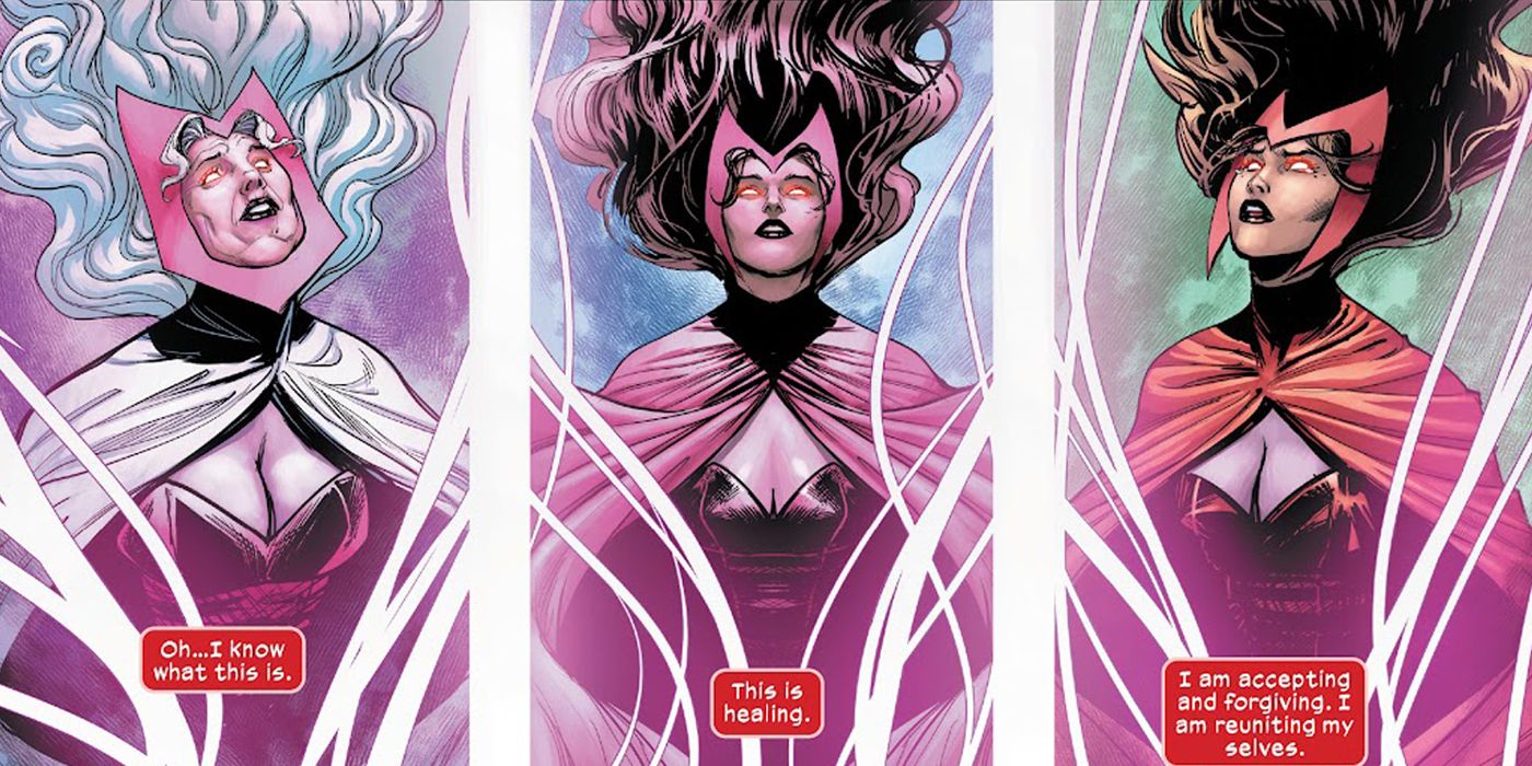 Scarlet Witch showing herself through time