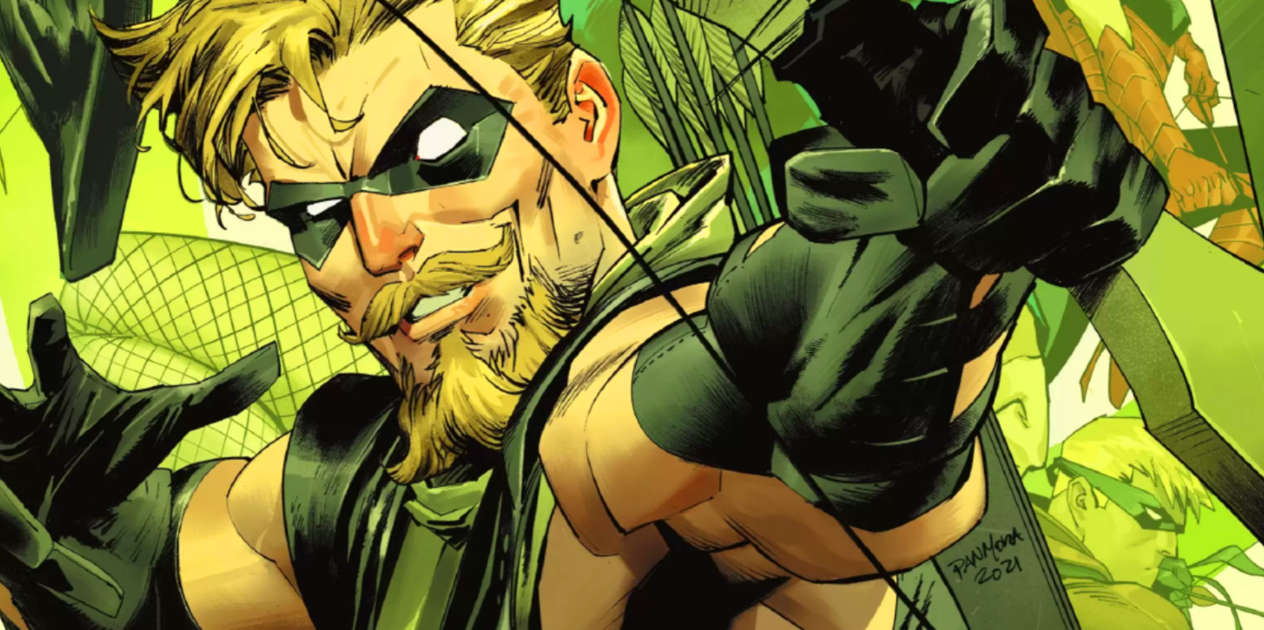 Green Arrow Readies His Bow 