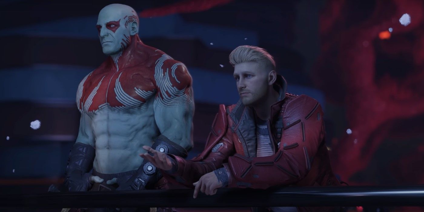 Marvel's Guardians of the Galaxy Drax and Star-Lord