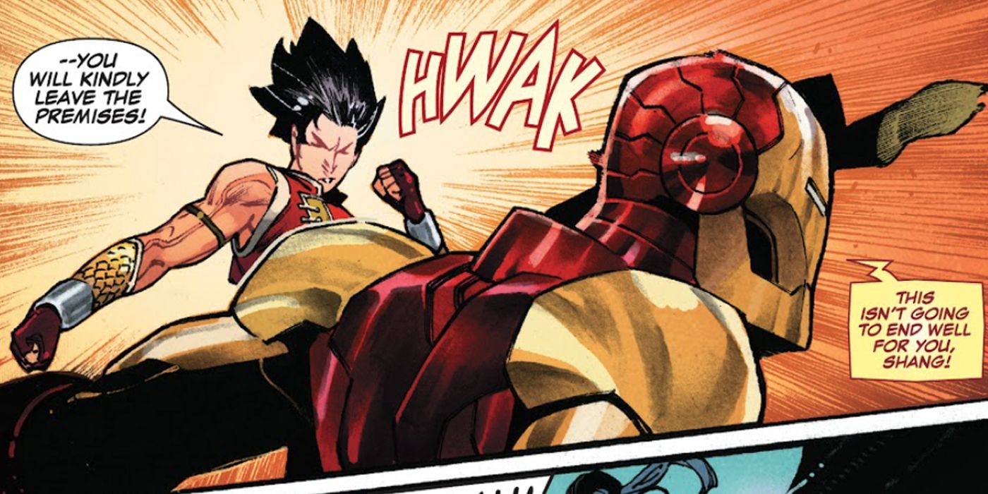 Shang-Chi kicks Iron man