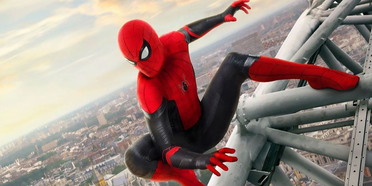 Spider-Man looks over the city in the MCU