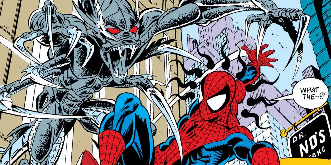 Spider-Man vs Alien Spider-Slayer Mark X