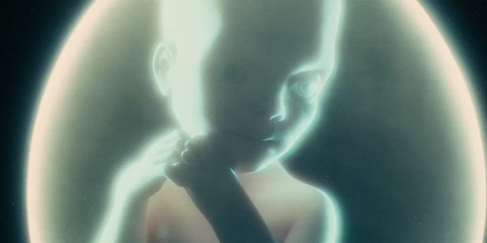 David Bowman becomes the Star Child in 2001 A Space Odyssey