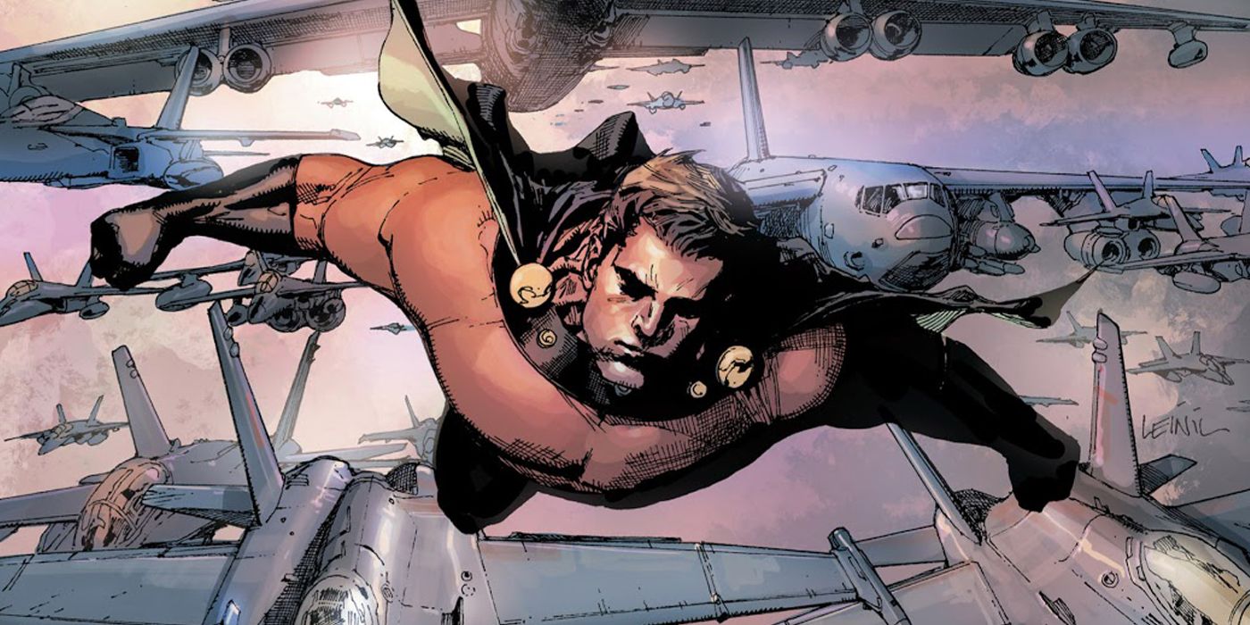 Superior flying with fighter jets in Marvel's Icon imprint