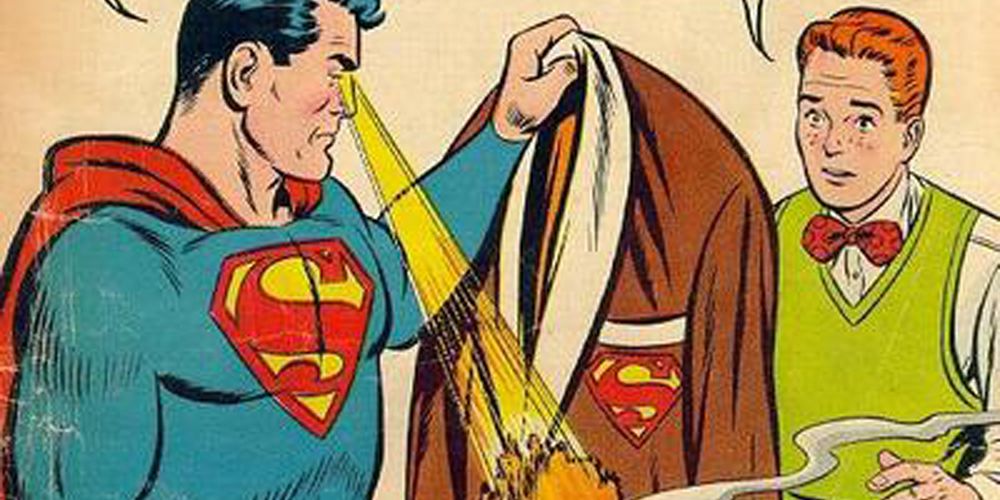 superman burning robe