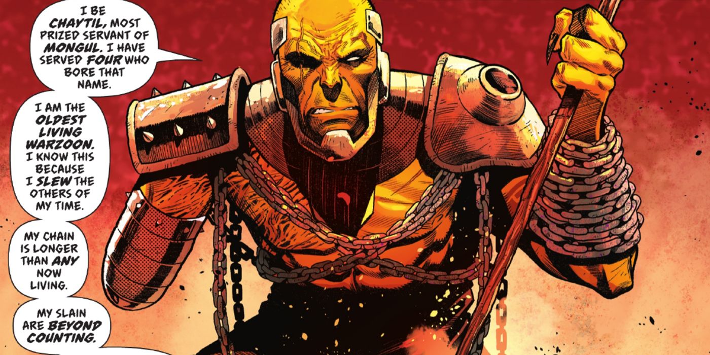 An image of Chaytil during the Warworld storyline in DC's Superman comics