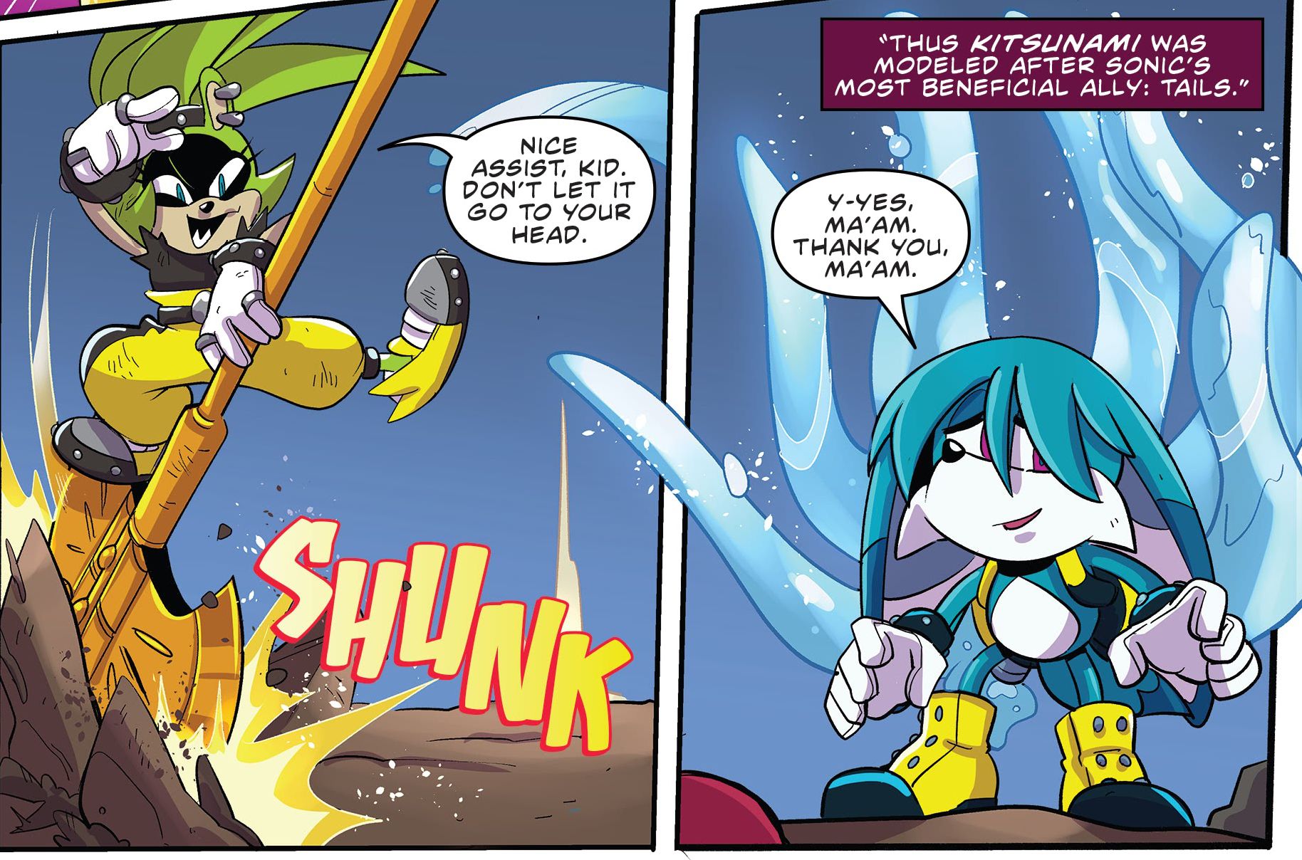 Sonic & Surge Face-Off in IDW's Imposter Syndrome #1