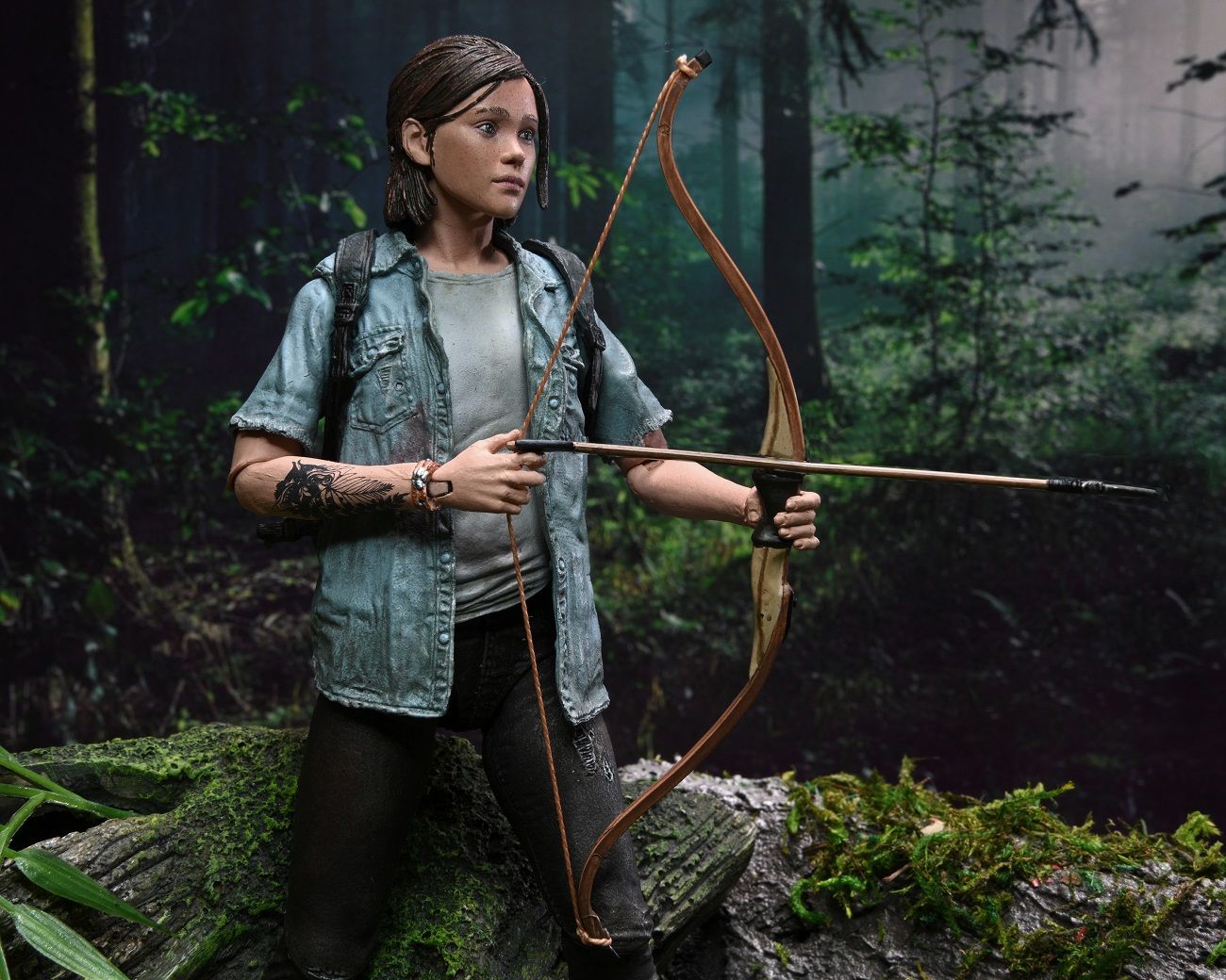 The Last of Us II Ellie action figure holding bow