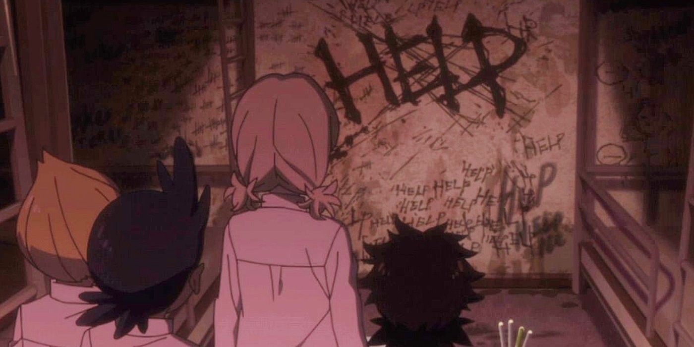 Anime The Kids Find The Writing On The Wall In The Promised Neverland