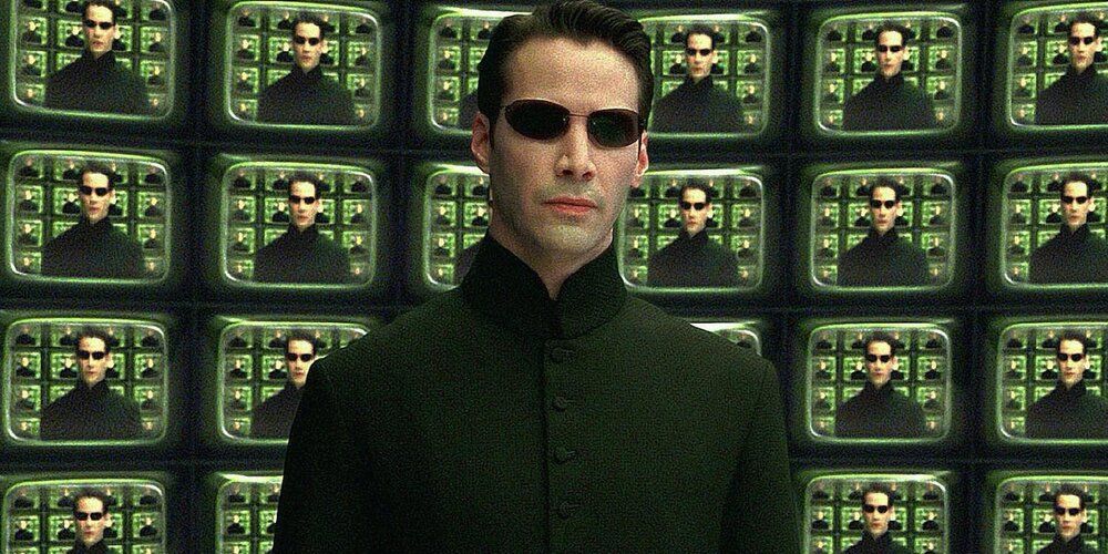 Neo confronts the Architect in the Matrix Reloaded