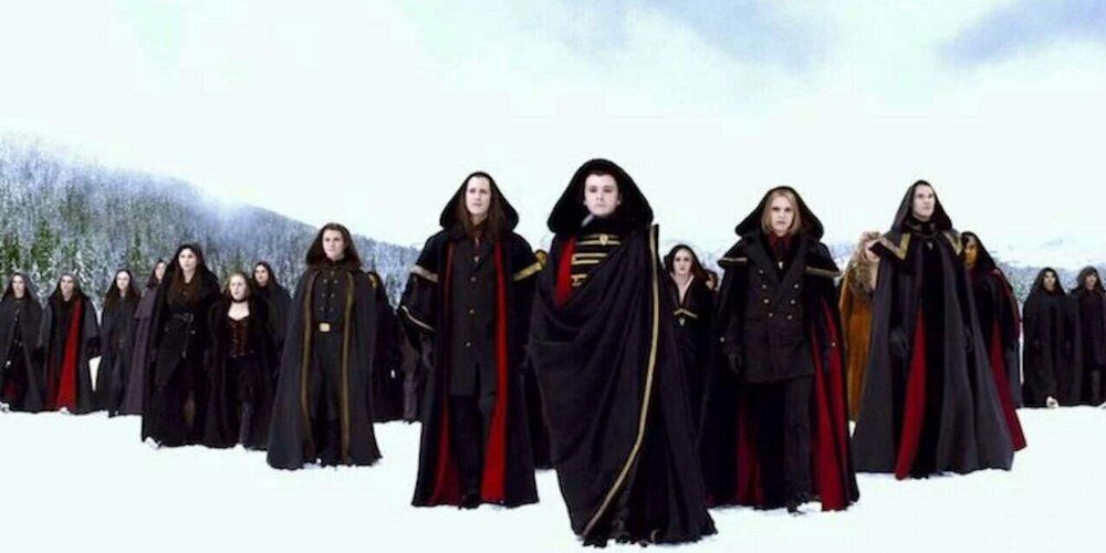The Volturi prepare for battle with the Cullens in Breaking Dawn Part II.