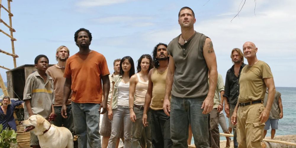 The survivors of the airplane crash in Lost, on the mysterious island