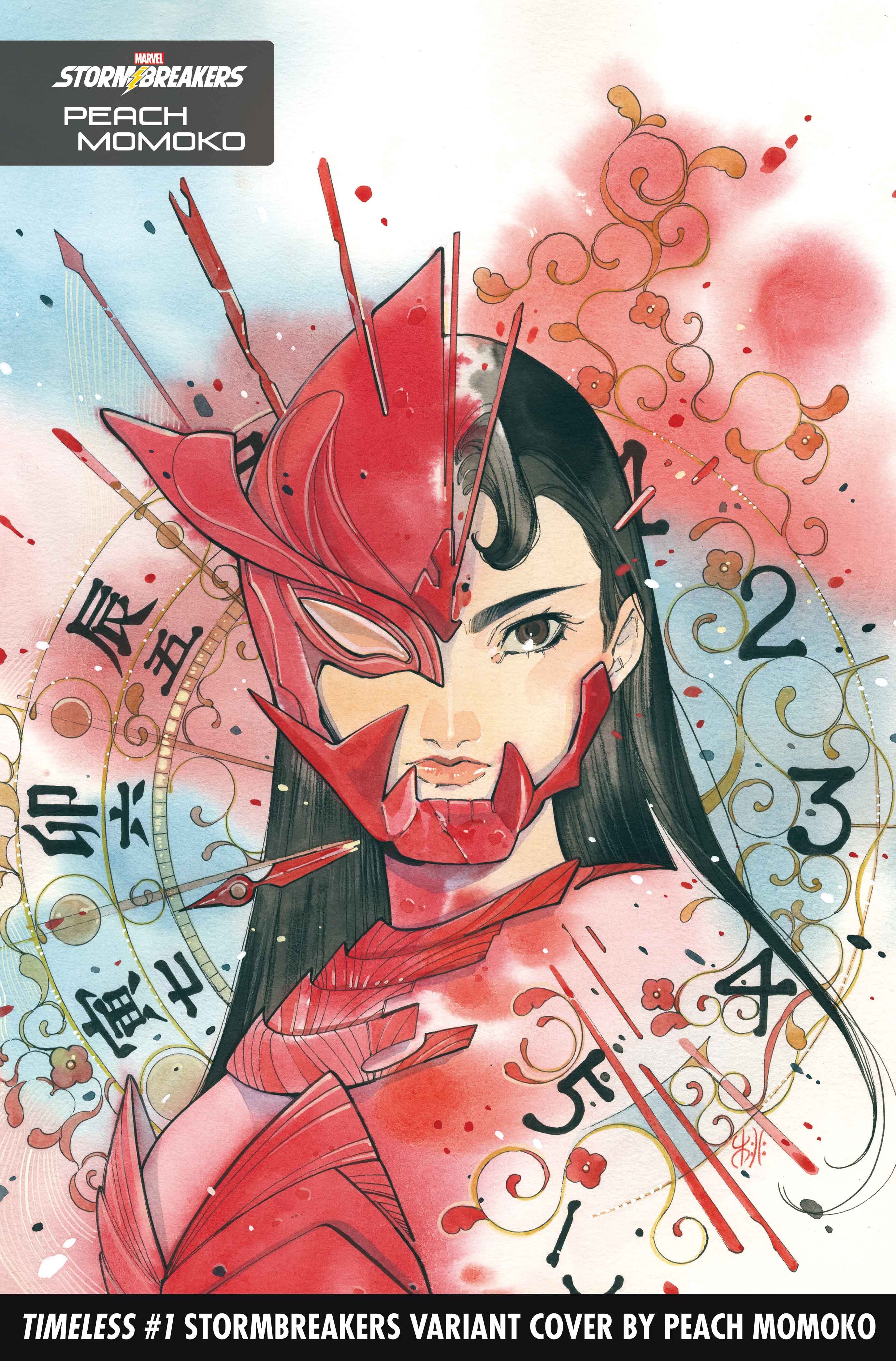 Elektra on the cover of Timeless 1 Stormbreakers variant by Peach Momoko