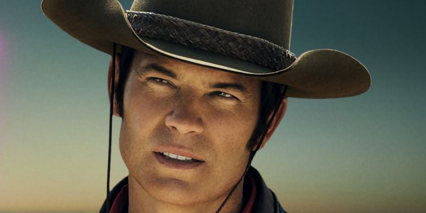 Timothy Olyphant looks stern in Once Upon a Time in Hollywood
