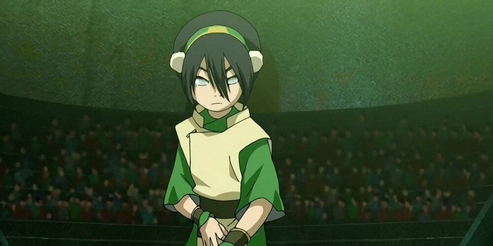 Toph Beifong in the Earthbending Ring in Avatar the Last Airbender