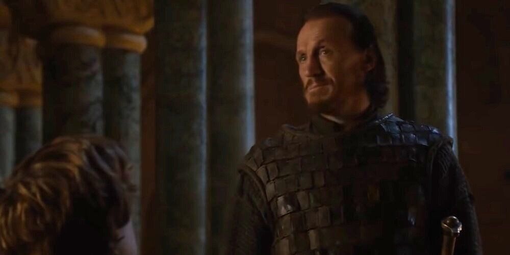 Tyrion and Bronn talk before the Battle of the Blackwater in Game of Thrones.