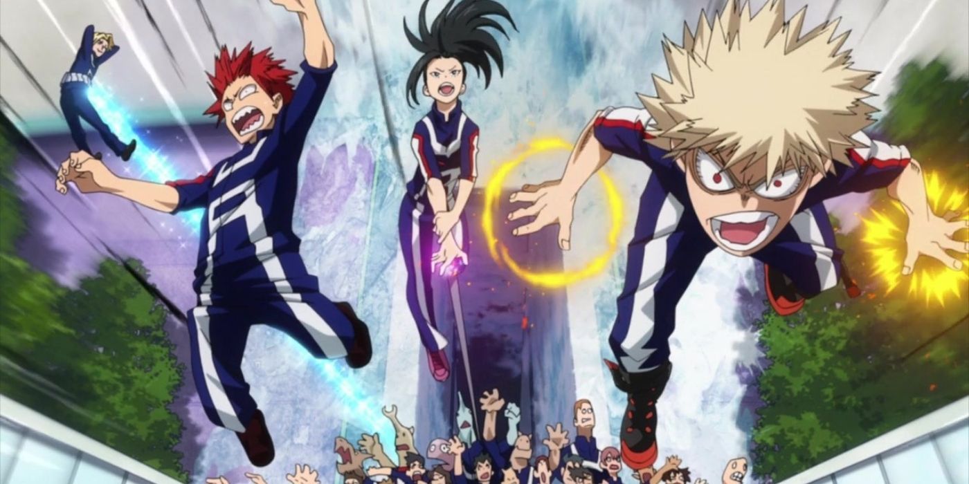 UA High Students get ready for Sports Festival in My Hero Academia