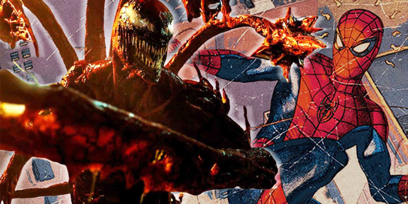 Cletus Kasady and Spider-Man in Venom: Let There Be Carnage