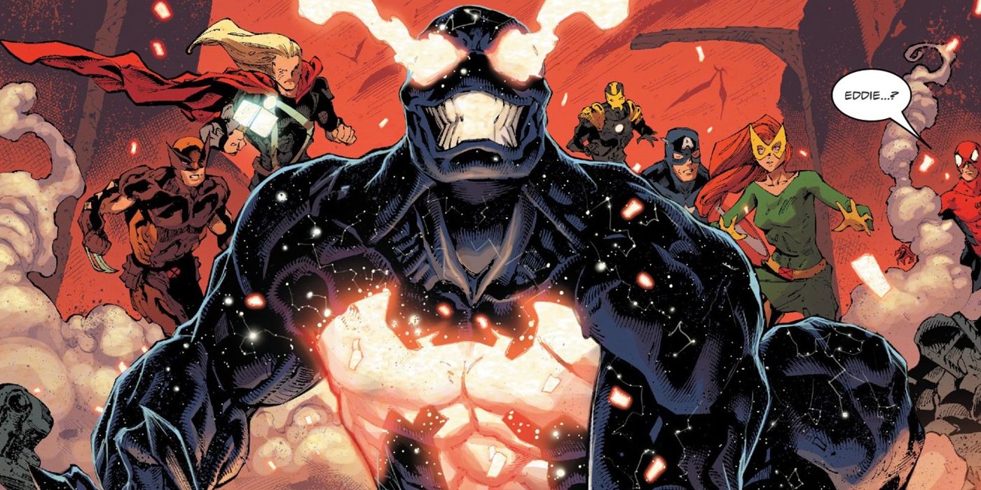 Venom empowered as Captain Universe