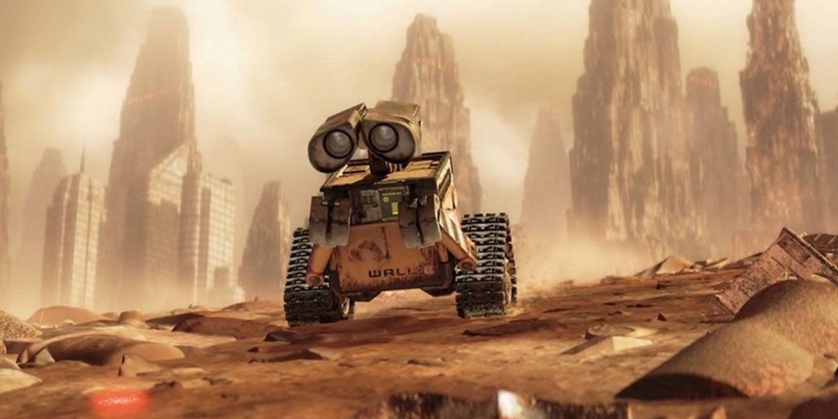 WALL-E goes exploring outside of the city