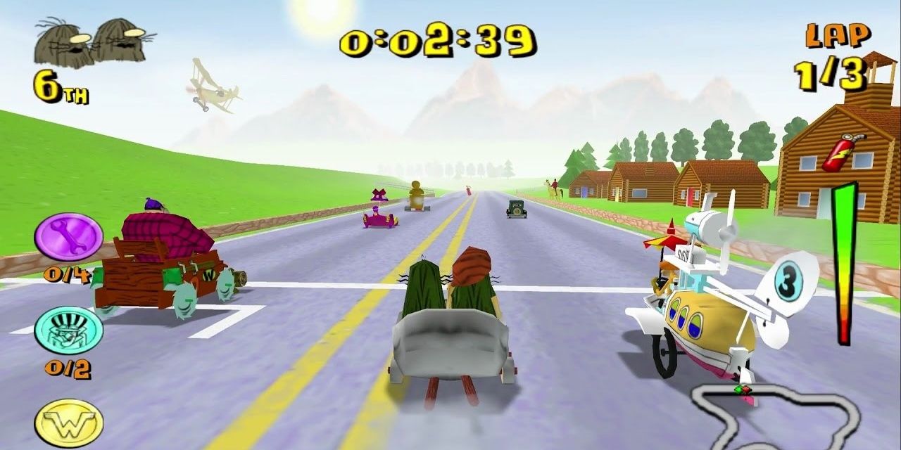 Wacky Races Mad Motors Playstation