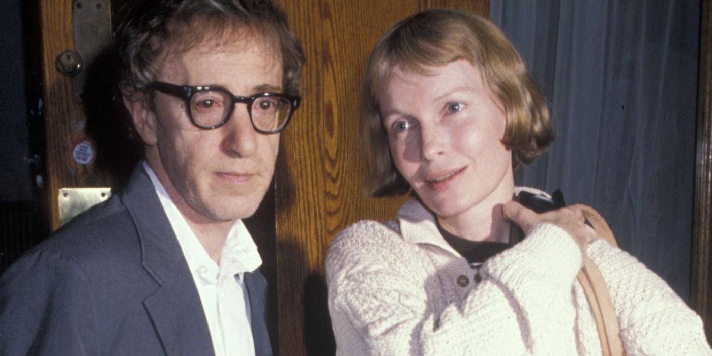 Woody Allen And Mia Farrow.