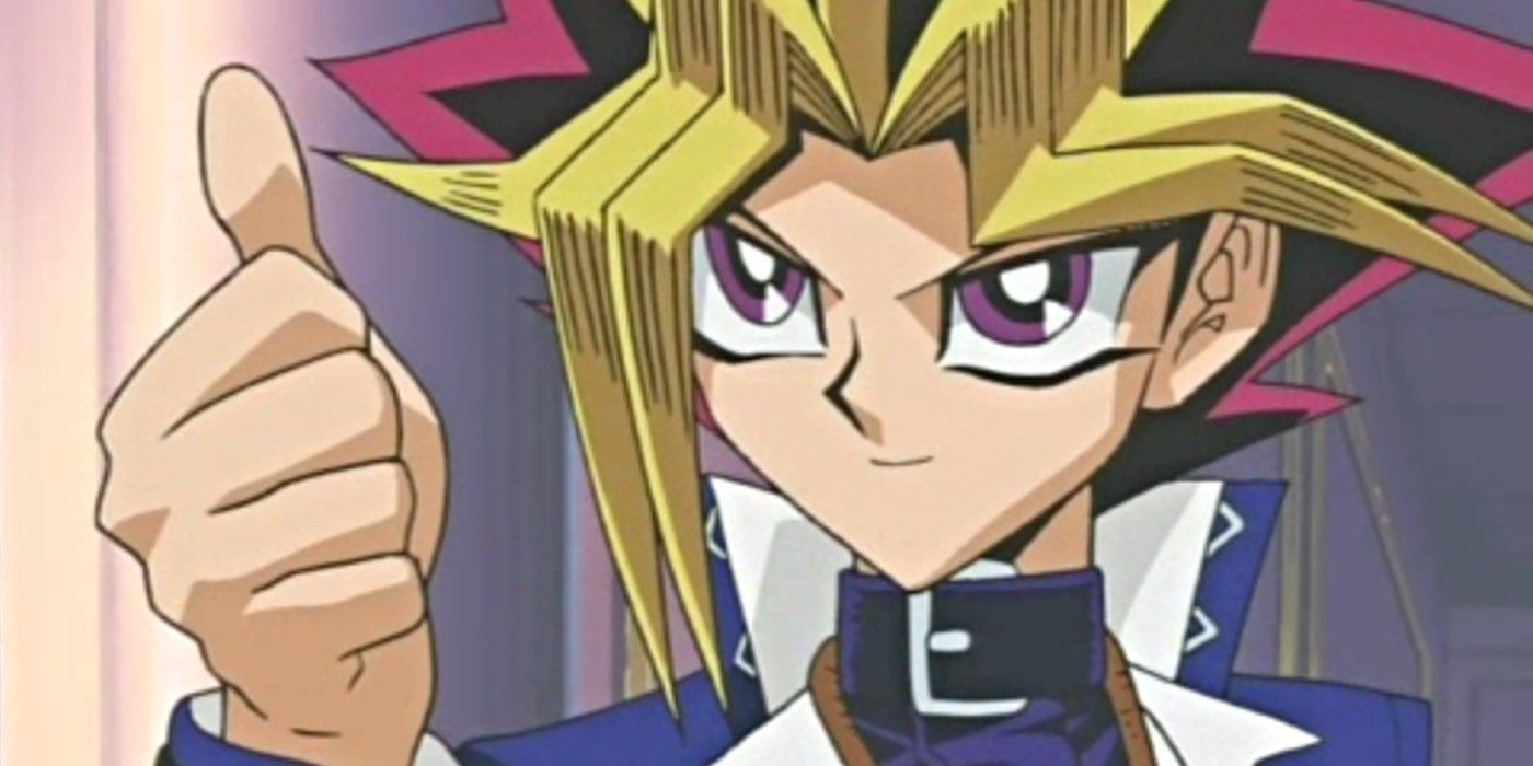 Yami Gives A Thumbs Up In Yu Gi Oh Duel Monsters
