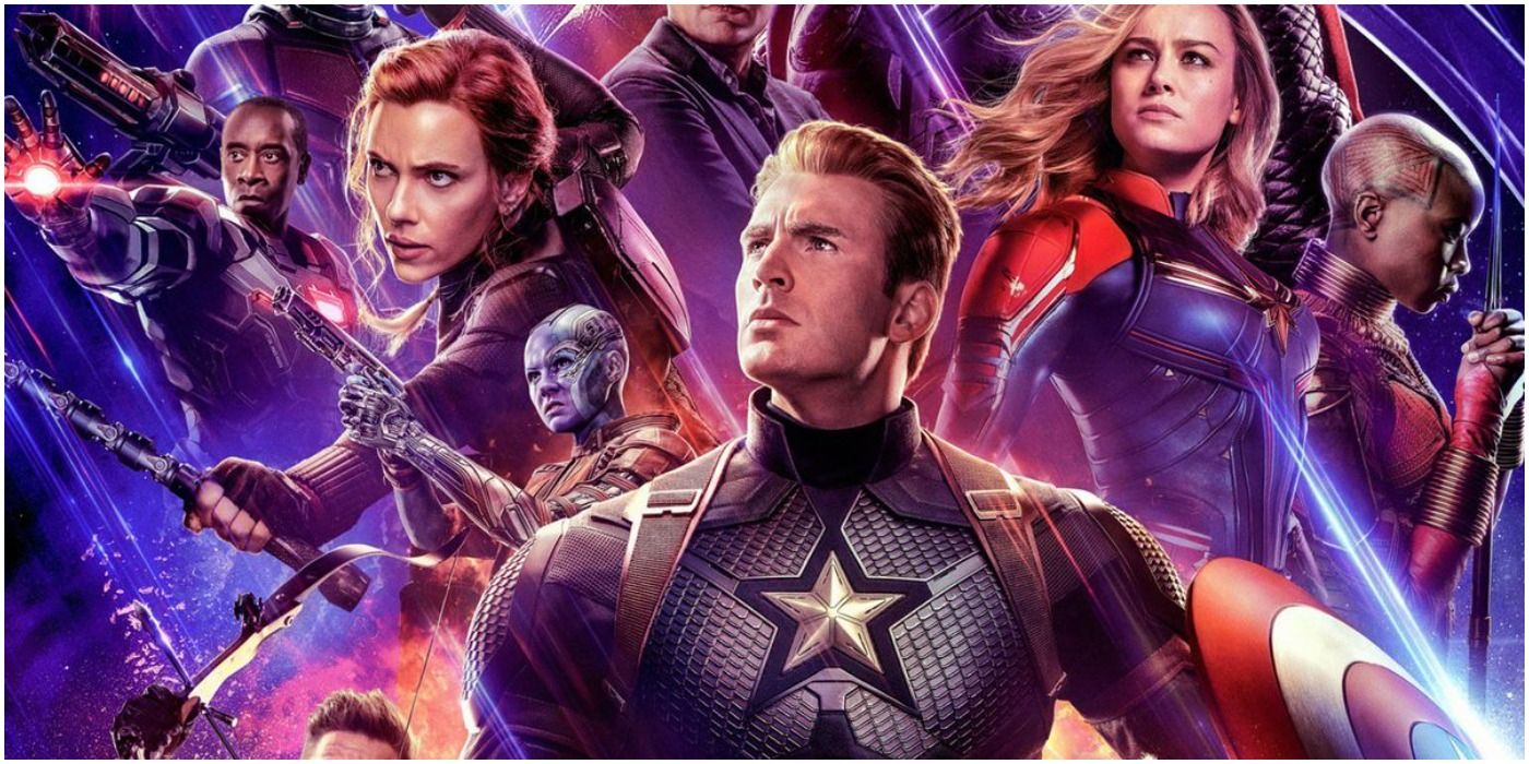 The cast of Avengers: Endgame on a poster.