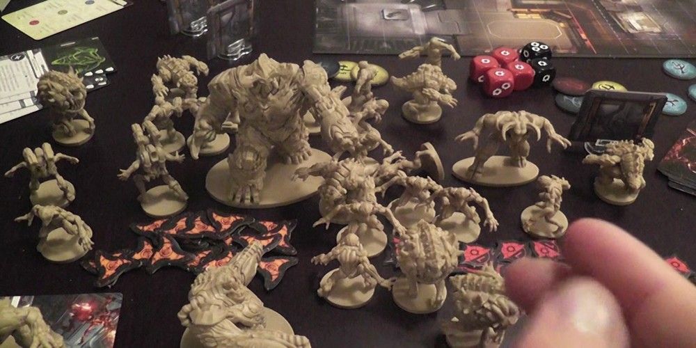 A board game adaptation of the shooter game Doom