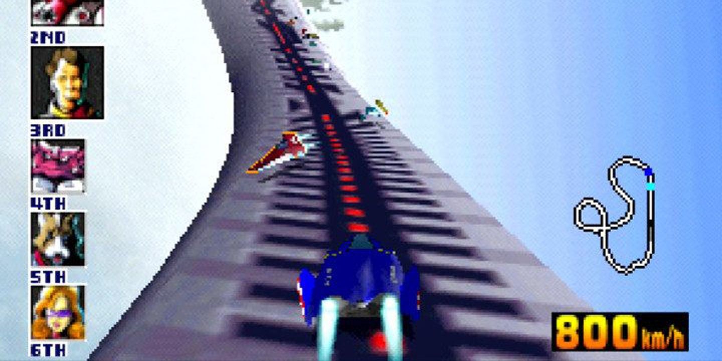 A race on Big Blue in the Nintendo 64's F-Zero X
