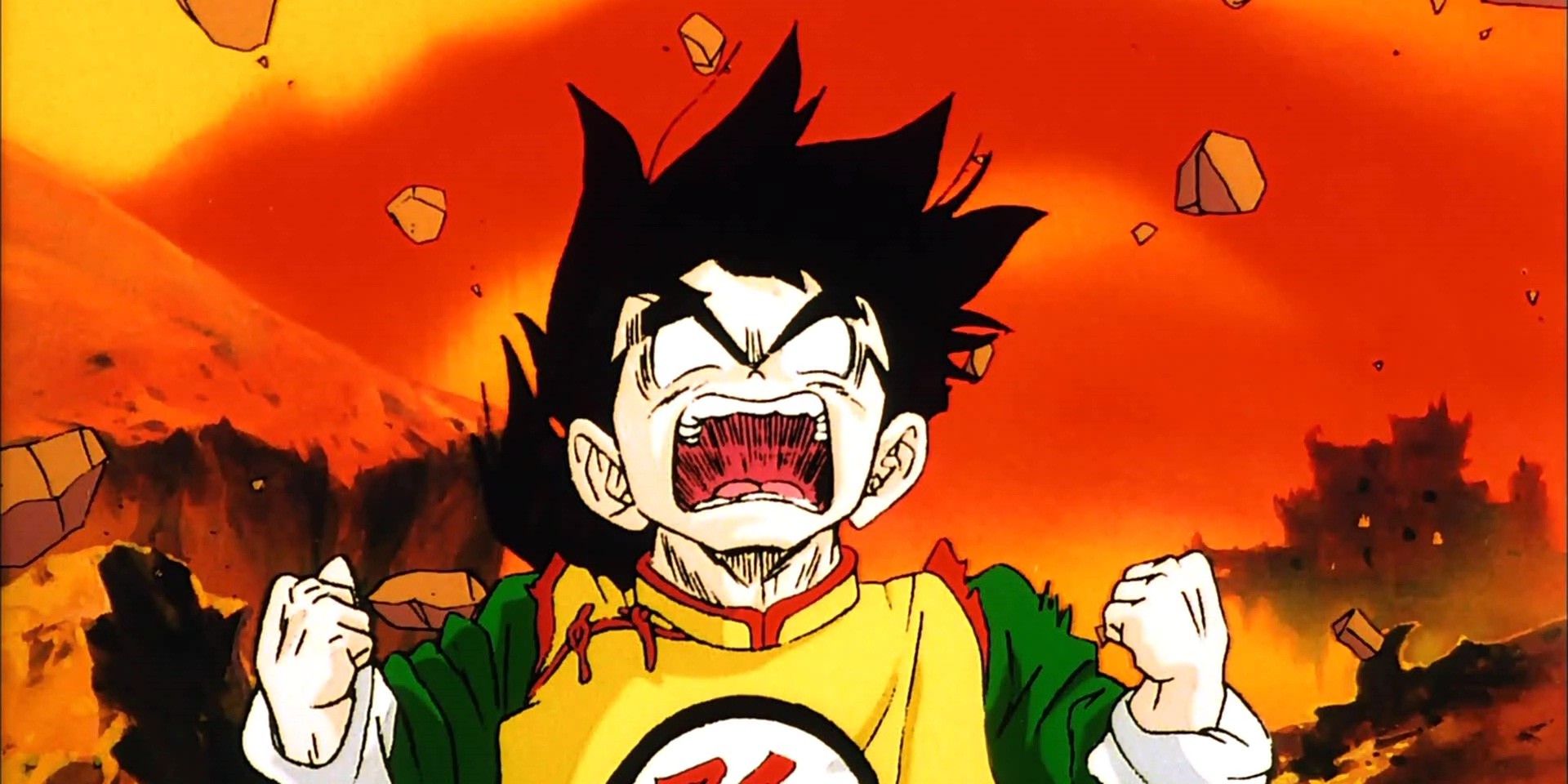 Gohan gets angry in Dragon Ball Z