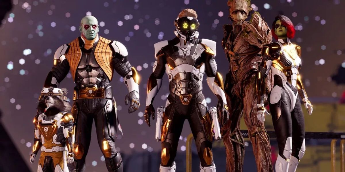 golden guardians outfits from marvel's guardians of the galaxy