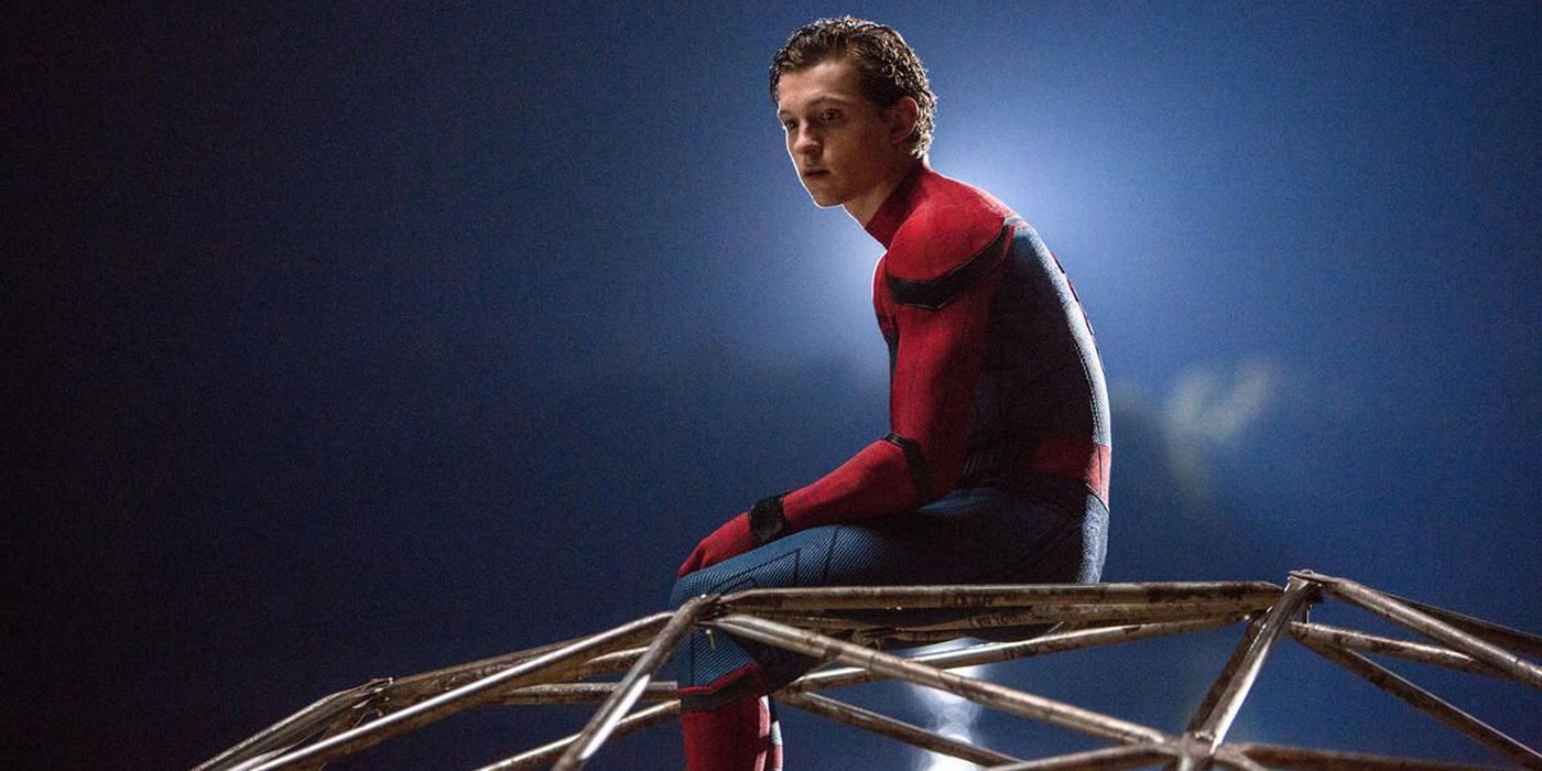 Sad Tom Holland as Spider-Man