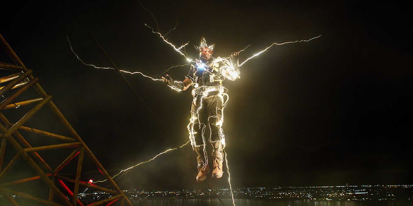Jamie Foxx as Electro in the Spider-Man: No Way Home trailer