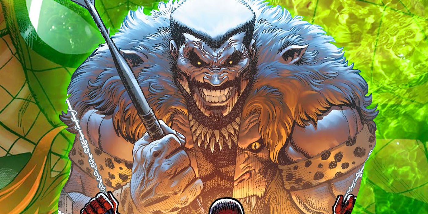 Kraven the Hunter surrounded by green gas