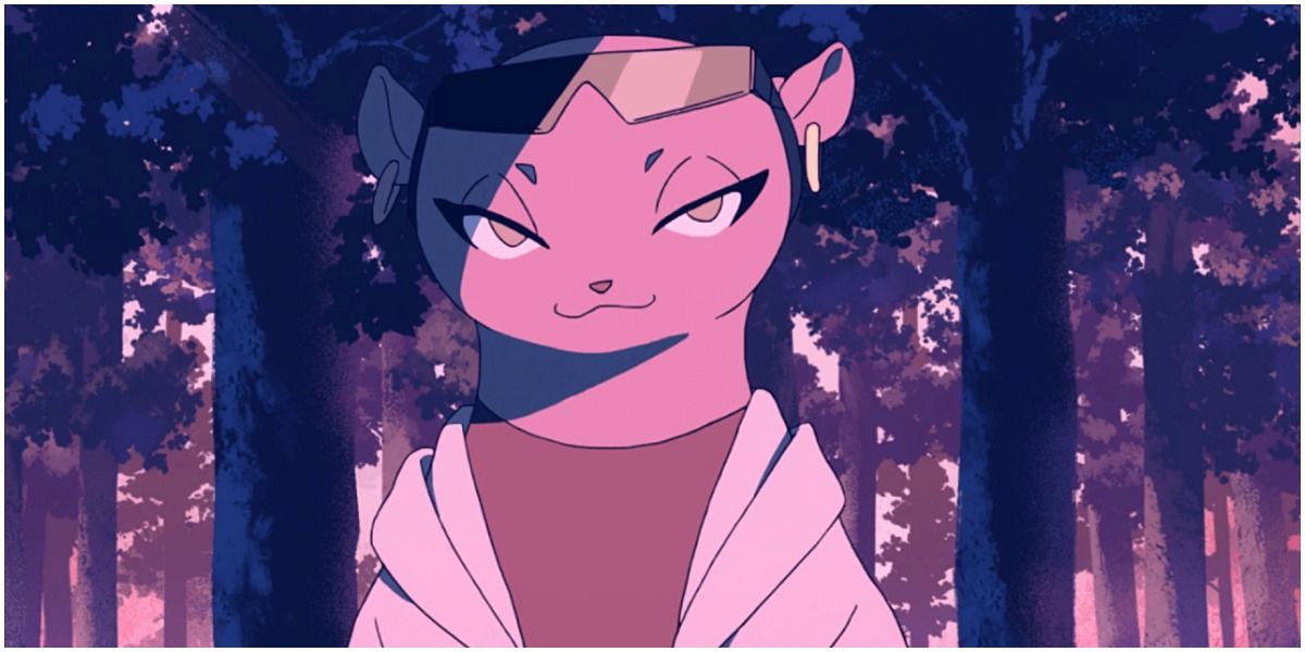 marie itami smirking confidently as a mink beastman from bna brand new animal